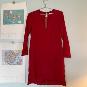 Red cocktail dress